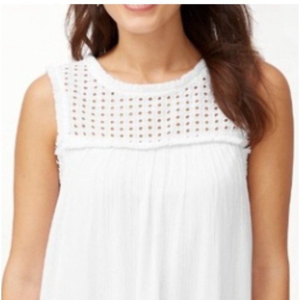 Tommy Bahama Womens Crinkle Rayon Sleeveless Dress Casual Beachwear Size Large - Picture 16 of 16